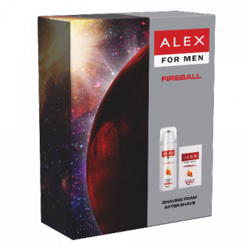 Alex Fireball díszdoboz borotvahab 200ml + after shave 100ml