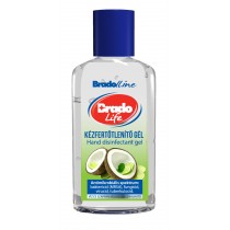 BradoLife kézfertőtlenítő gél Mini kókusz-lime
